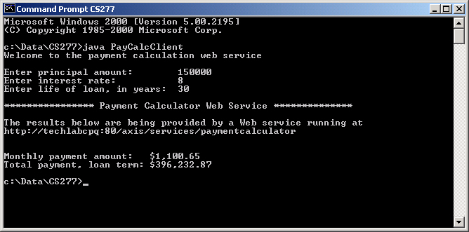 Web services client